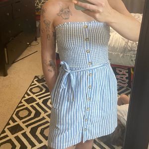 Abercrombie and Fitch nautical stripe tube dress
